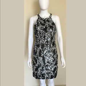 PARKER *Aubrey* black white party dress L